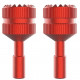Sunnylife CNC Aluminum Alloy Thumb Rocker Cover Joysticks For RC, red front view