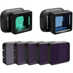 Freewell Anamorphic and Wide Angle Lens with ND 16, 32, 64, 128, 256 Filters for DJI Mini 3 Pro
