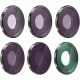 Freewell ND8, ND16, ND32, ND64, UV, ND1000 All Day Filter Set for DJI Action 3, main view