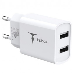 T-phox Wall charger  TC-224, 2хUSB Type-A