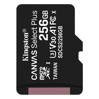 Memory Card Kingston Canvas Select Plus microSDXC 256GB C10 UHS-I R100/W85MB/s