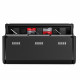 TELESIN set - 2 batteries for GoPro HERO11, HERO10 and HERO9 Black + charging box, front view_2