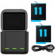 TELESIN kit - 2 batteries for GoPro HERO11, HERO10 and HERO9 Black + charging box, in the box
