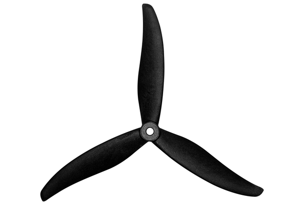 Propellers nylon GemFan 7037-3 carbon reinforced 2CW+2CCW (black)