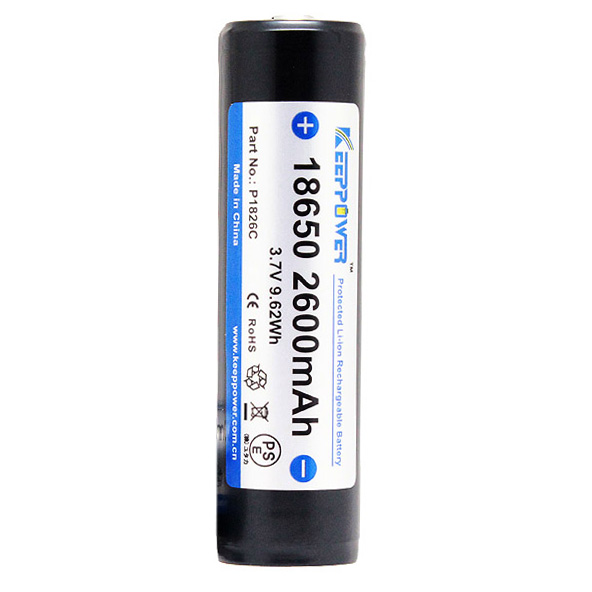 Аккумулятор Keeppower 18650 Li-Ion 2600 мАч для пульта Radiomaster TX12 (1шт)