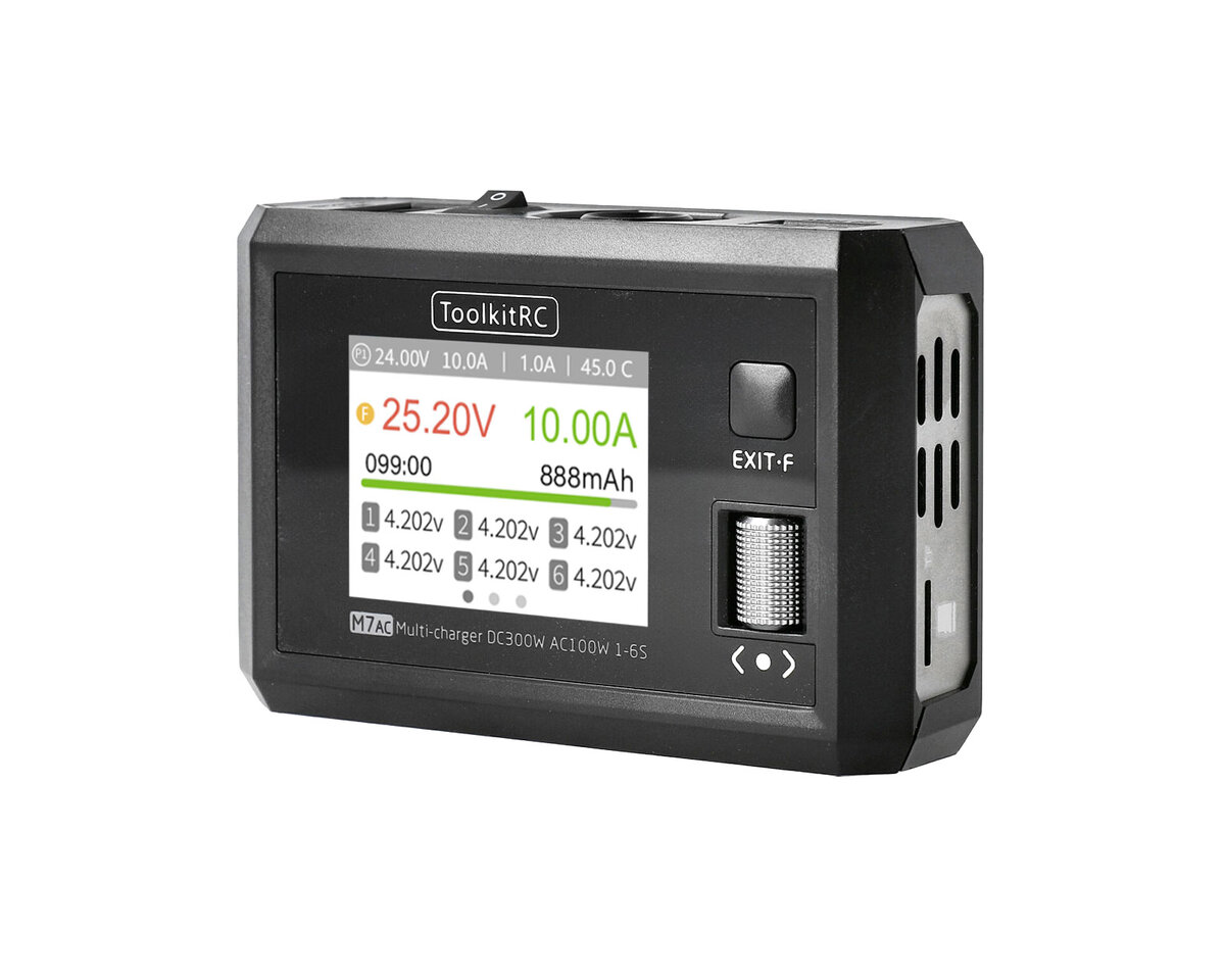 Charger ToolKitRC M7AC 300W 15A 1-6S with integrated power supply