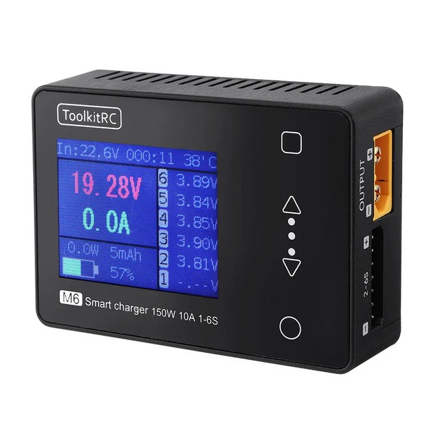 Зарядное устройство ToolKitRC M6 V2 150W 10A 1-6S без блока питания