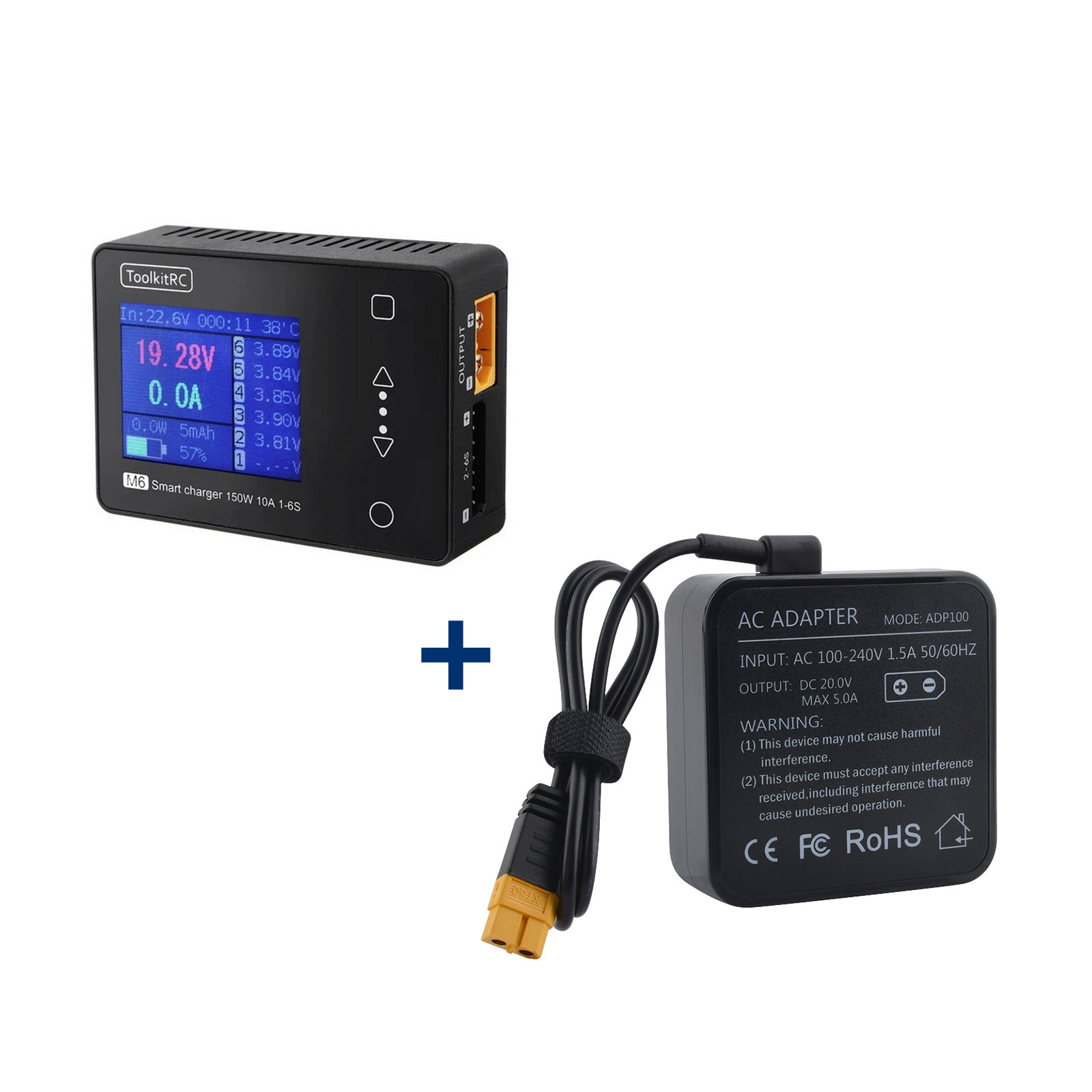 Charger ToolKitRC M6 with power suply ADP100