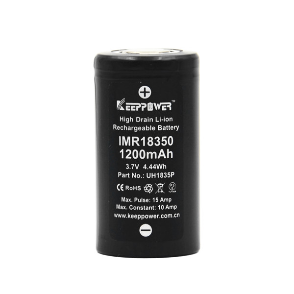 Аккумулятор Keeppower 18350 Li-Ion 1200 мАч для пульта Radiomaster Zorro (1шт)