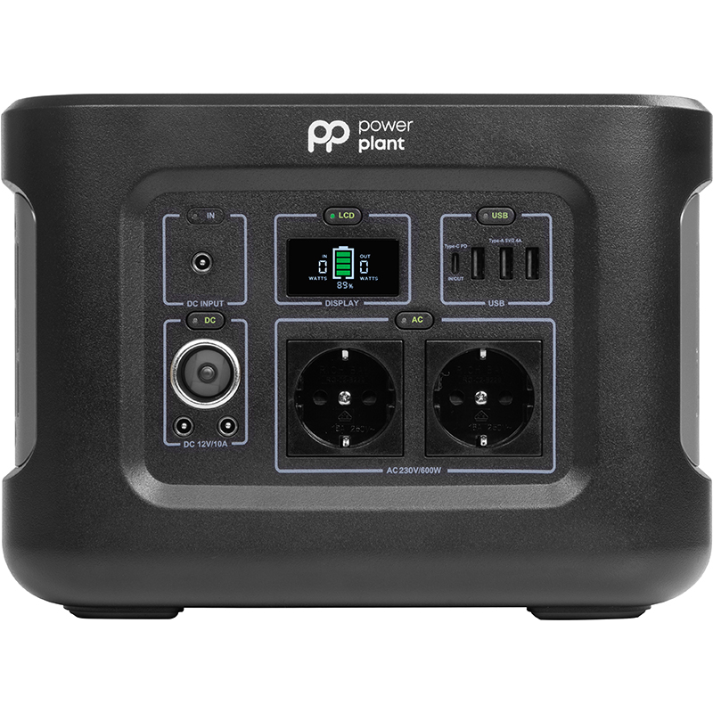 Зарядная станция PowerPlant 622Wh, 172778mAh, 600W