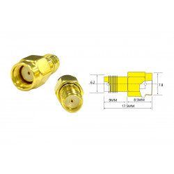 Adapter for FPV and radio equipment (RP-SMA M - SMA F straight)