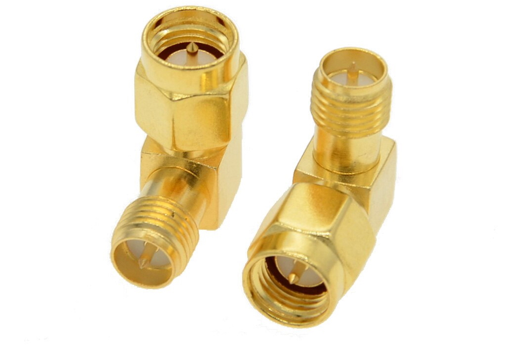 Adapter for FPV and radio equipment (SMA M - RP-SMA F angled 90°)
