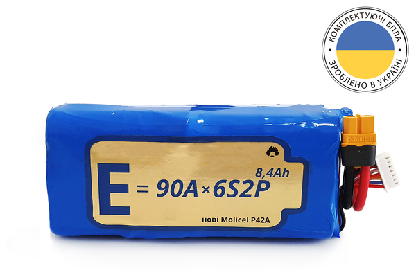 Аккумулятор Energy Life 6S2P 8400mАh горизонтальная Molicel P42A