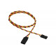 50 pcs - 22AWG extension cable for JR servos twisted (45 cm)