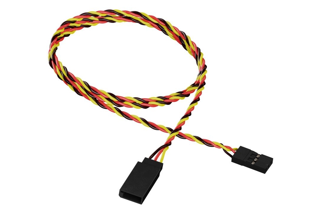 50 шт - Удлинитель 22AWG для сервоприводов JR скрученный (45 см)