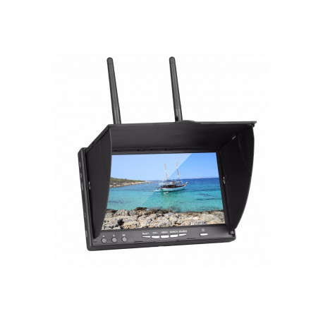 FPV display 7" Readytosky 800x480 DVR Diversity 5.8 GHz without blue screen with battery