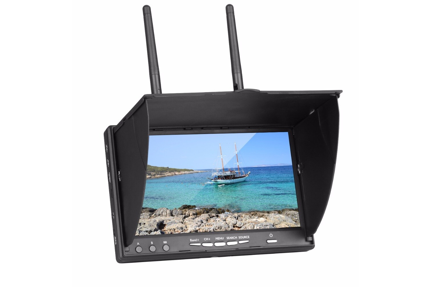 Дисплей FPV 7'' Readytosky 800x480 DVR Diversity 5.8 ГГц без синего экрана с аккумулятором