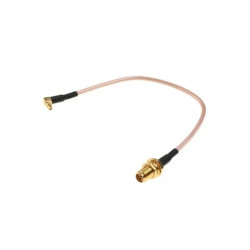 Antenna cable QJ RG316 20 cm angled (MMCX - SMA F)