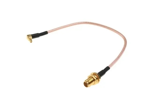 Антенный кабель QJ RG316 20 см угловой (MMCX – SMA F)