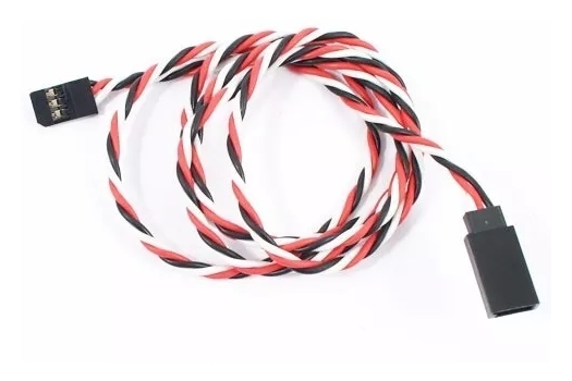 50 pcs - 22AWG extension cable for Futaba servos twisted (90 cm)