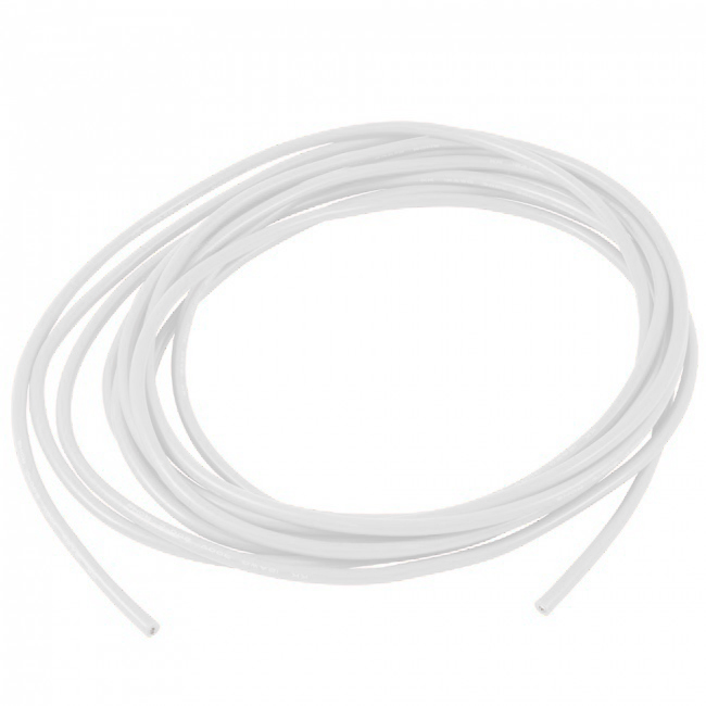 Silicone wire QJ 28 AWG (white), 1 meter