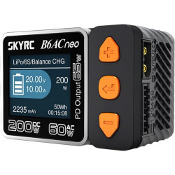 Зарядное устройство SkyRC B6ACNEO 60W/200W 1-6S со встроенным блоком питания