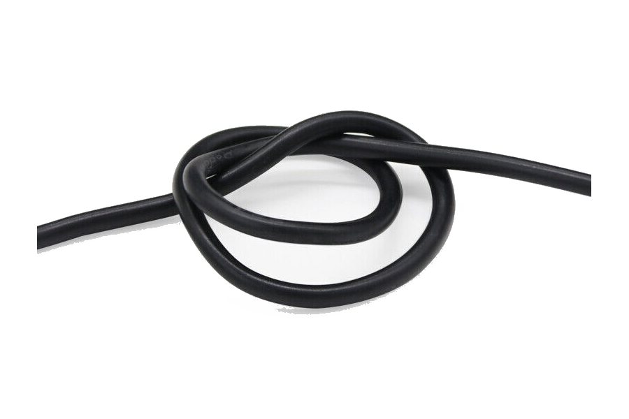 Silicone wire QJ 30 AWG (black), 1 meter