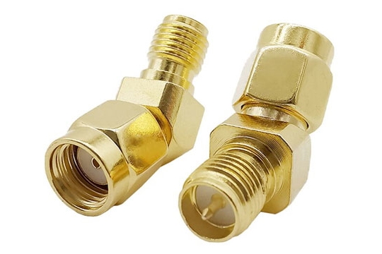 Angle adapter 135/45° for FPV and radio equipment (RP-SMA F - RP-SMA M)
