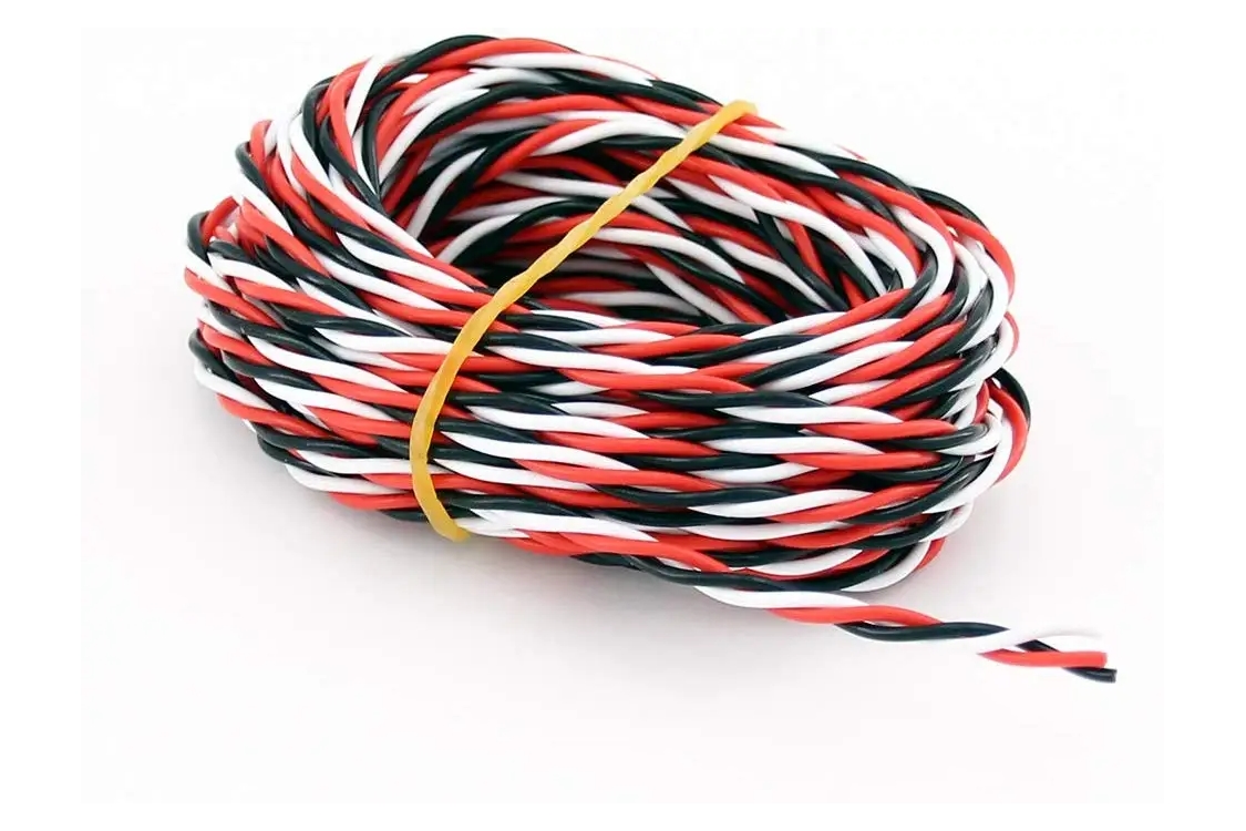 Сервопровод QJ 26 AWG скрученный (Futaba), 1 метр