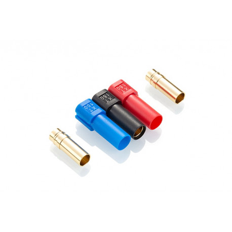 Power connectors AMASS XT150 Female 3pcs (black, red, blue)