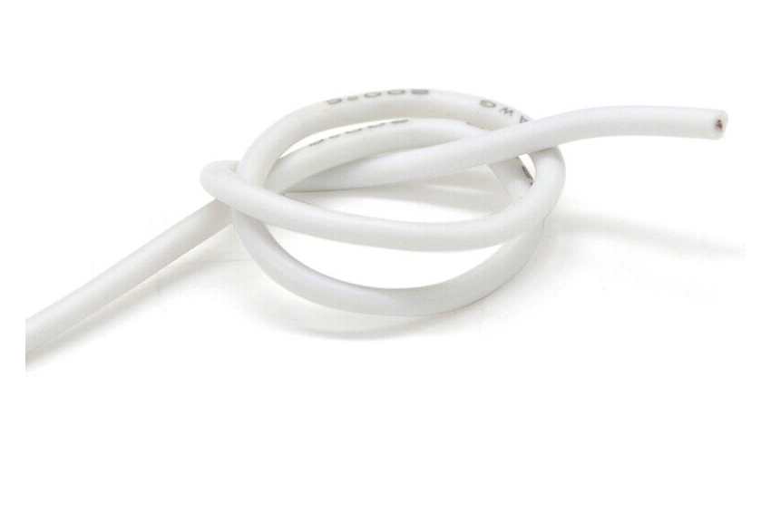 Провода силиконовый QJ 30 AWG (белый), 1 метр.
