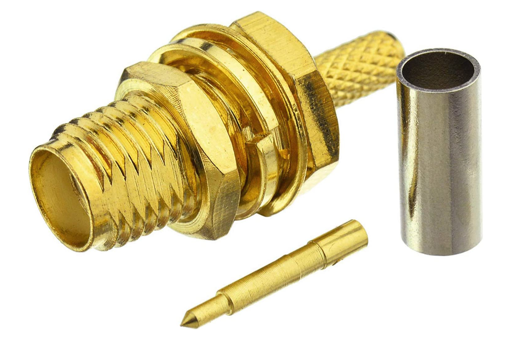 50 pcs - Connector for radio equipment (RP-SMA F for RG178/RG316 cable)