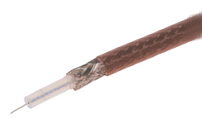 Кабель антенный QJ RG174 PTFE коричневый (200 метров)