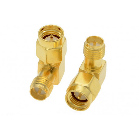 50 pcs - Adapters for FPV and radio equipment (SMA M - RP-SMA F angled 90°)