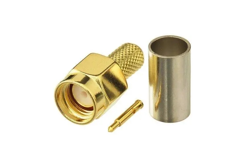 50 pcs - SMA M connector for RG58 cable for radio equipment