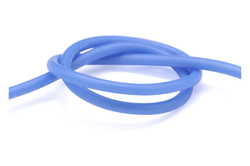 Silicone wire QJ 22 AWG (blue), 1 meter