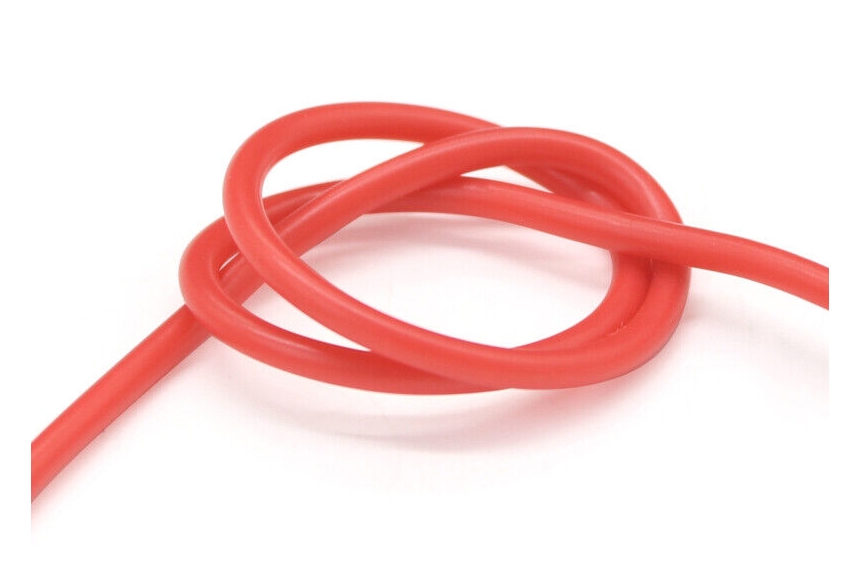 Провід силіконовий QJ 30 AWG (червоний), 1 метр