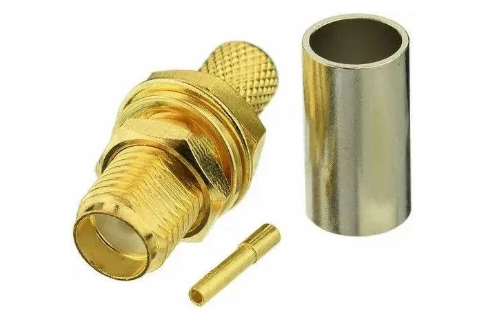 50 pcs - SMA F connector for RG58 cable for radio equipment