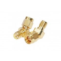 50 pcs - Angle adapters 135/45° for FPV and radio equipment (SMA M - RP-SMA F)