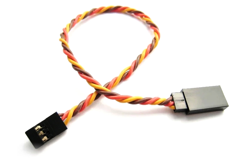 50 pcs - Extension cord 22AWG for JR servos twisted (15 cm)