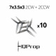 Propellers HQProp 7x3.5x3 polycarbonate 2CW+2CCW (10шт)