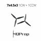 Propellers HQProp MacroQuad 7x4.5x3 reinforced nylon 2pcs (1CW + 1CCW)