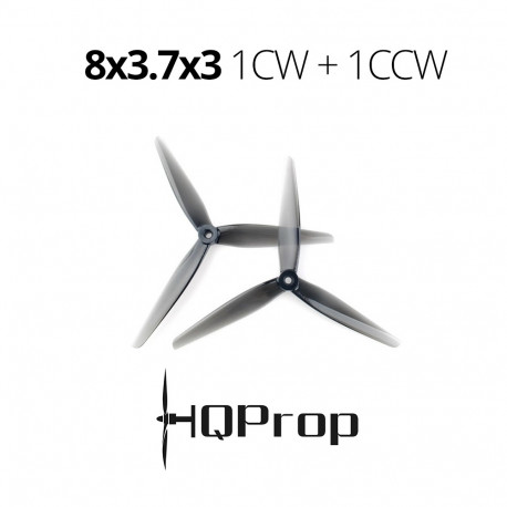 Propellers HQProp 8x3.7x3 polycarbonate 1CW+1CCW