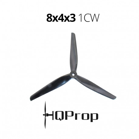 Propeller HQProp MacroQuad 8x4x3R (1шт) reinforced nylon CW (Black)