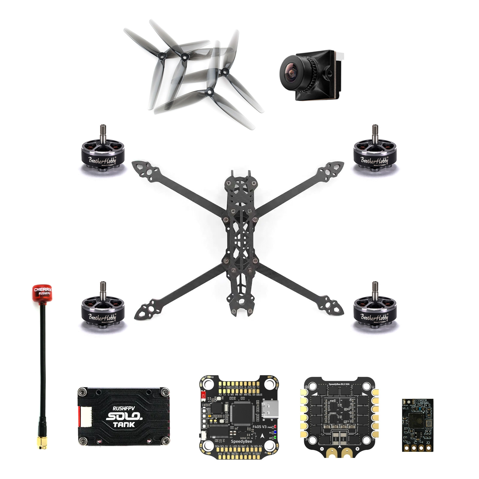 Комплект для збірки FPV квадрокоптера 7 дюймів (ELRS)