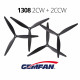 Пропелери GemFan 1308-3 нейлон армований карбоном 4шт 2CW+2CCW