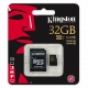 Карта памяти Kingston microSDXC 64 Gb UHS-I + adapter U1 (R90, W45MB/s)