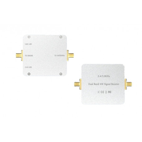 Signal amplifier 2.4G + 5.8GHz ACASOM 1 input - 2 outputs 4W