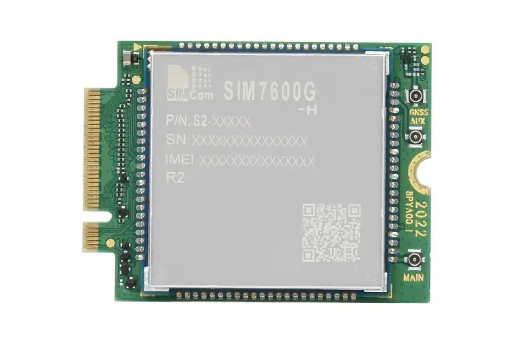 SIMCom SIM7600G-H-M.2 LTE expansion card in M.2 form factor