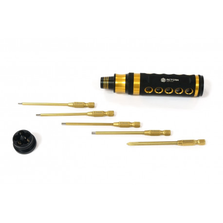 Screwdriver 5 in 1 hexagon RCTurn Premium 1.5/2.0/2.5/3.0/PH4+